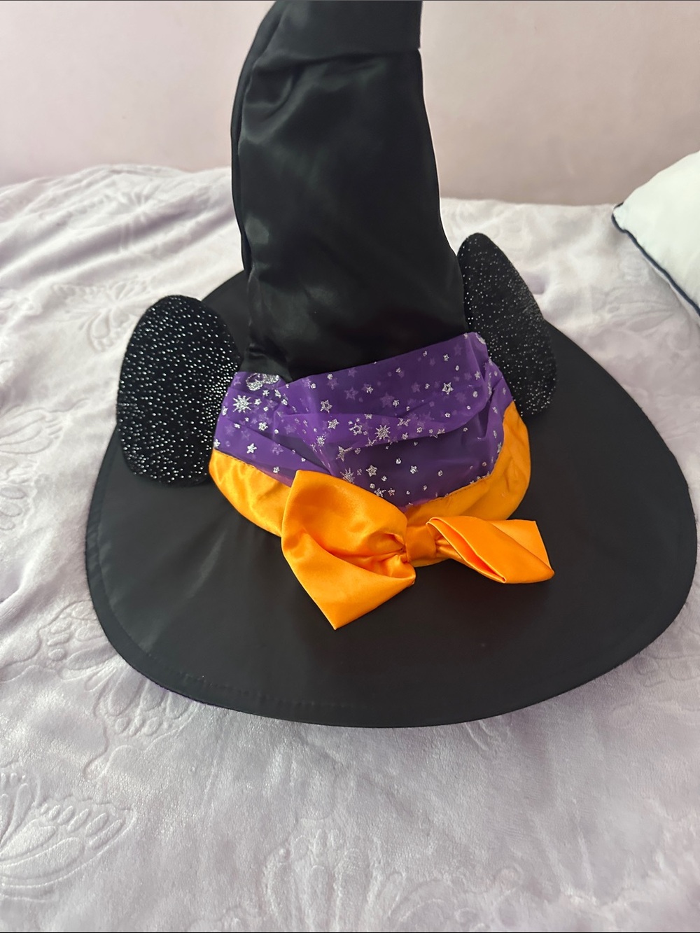 Disney Purple and Orange Sparkle Witch Costume with Hat - Picture 4 of 4